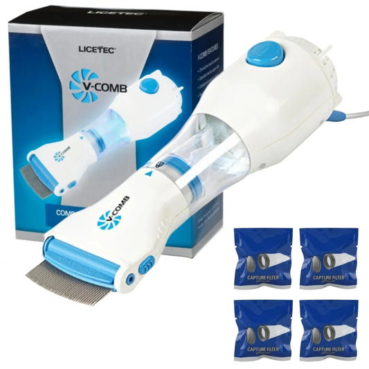 Electric V-Comb Lice Remover – Chemical-Free Head Lice & Egg Removal Comb | Gentle Electric Scalp Care