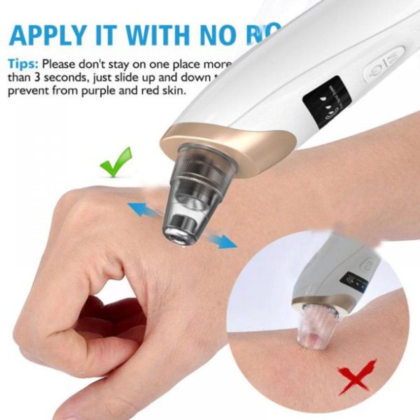 Blackhead Remover Vacuum – Portable Pore Cleaner with LED Display & Adjustable Suction