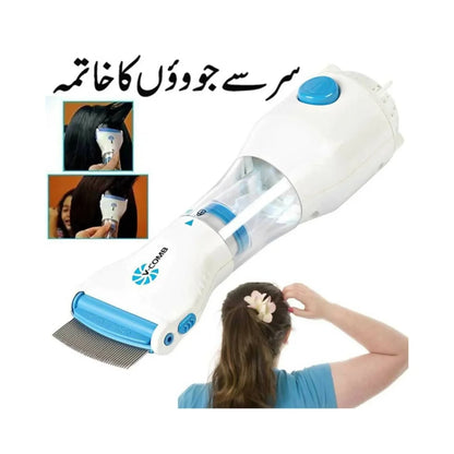 Electric V-Comb Lice Remover – Chemical-Free Head Lice & Egg Removal Comb | Gentle Electric Scalp Care