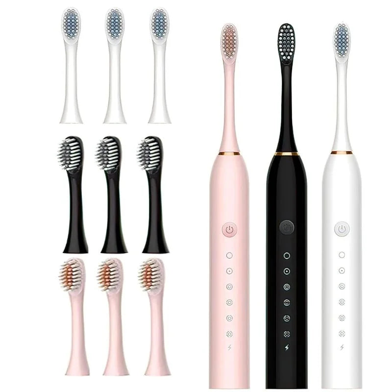 X3 Sonic Electric Toothbrush – Rechargeable USB Fast Charging Toothbrush with 5 Modes for Deep Cleaning, Whitening & Gum Care